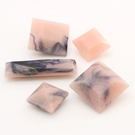 Acrylic square pink marble
