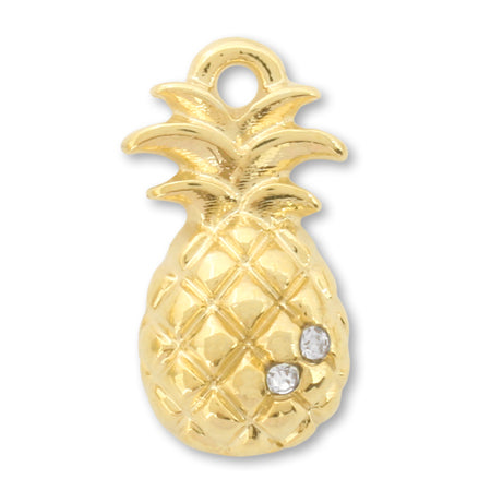 Charm Lucky Pineapple: Crystal/G