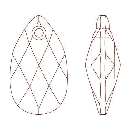 [大袋］貴和クリスタル ＃6106　RCスモークトパーズ