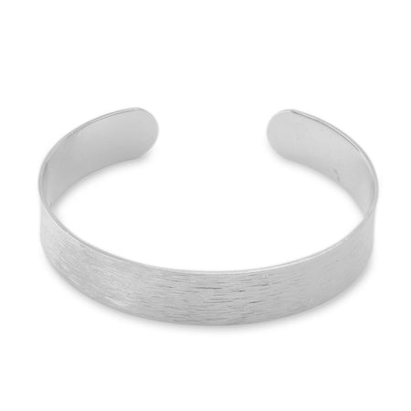 Board Bangle hair line rhodium color