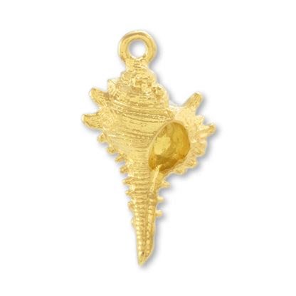Charm spiral shell gold