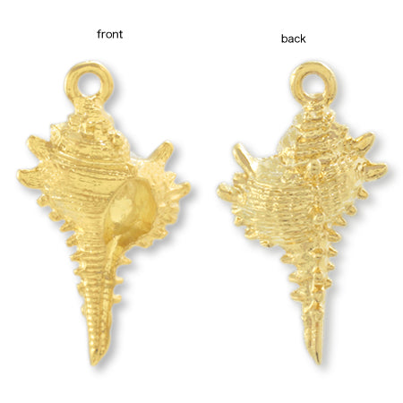 Charm spiral shell gold