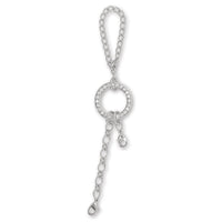 Bag charm No.4 Rhodium color