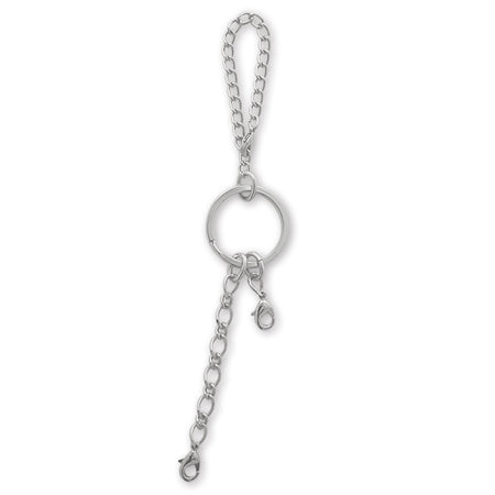 Bag charm No.5 Rhodium color/nickel