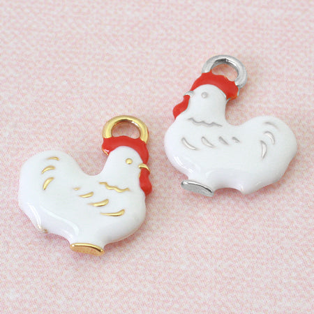 Charm Japanese style chicken white/RC [Outlet]
