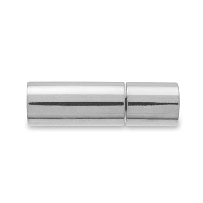 Clasp insert type for round string rhodium color