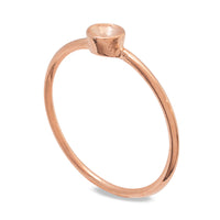 Round #1088 PP24 (approx. 3mm) Pink Gold with ring stone