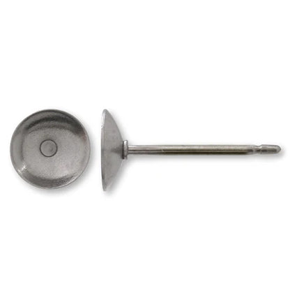 Earrings titanium bowl