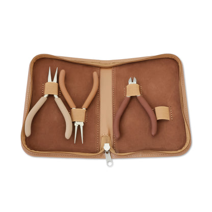 3-piece tool set brown