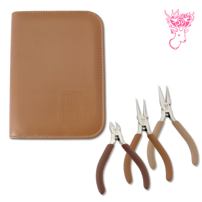 3-piece tool set brown