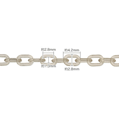 Plastic chain K-3 clear olive