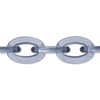 Plastic chain K-12 clear blue