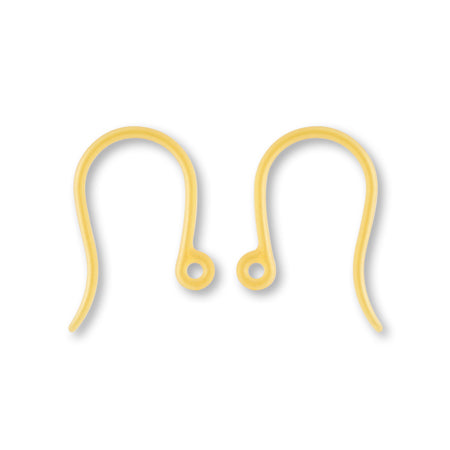 Earrings resin U-shaped gold