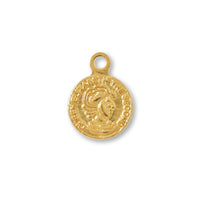Brass press charm coin 1 gold