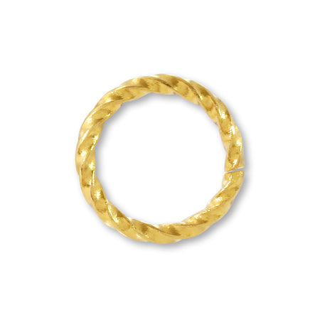 Design round jump ring twist No.9 gold
