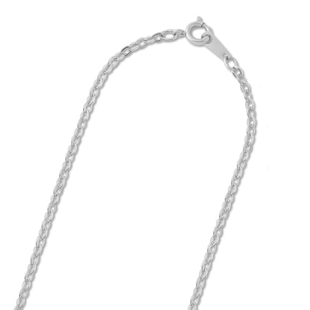 Chain necklace 245SF rhodium color