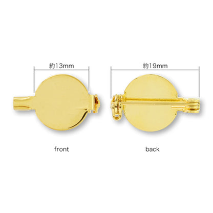回転ピン 丸皿13mm付　ゴールド