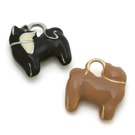 Charm Japanese style dog brown/G