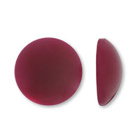 Acrylic German Cabochon Round 1 Raspberry