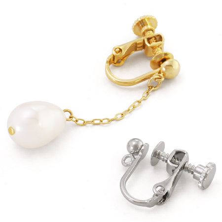 Earrings screw spring ring gold