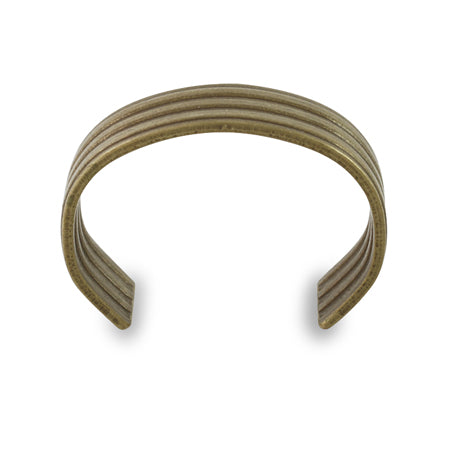 Connector ring with streaks, approx. 6 x 27 mm, Kinkobi