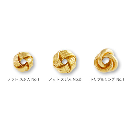 メタルパーツ トリプルリング No.1　ロジウムカラー