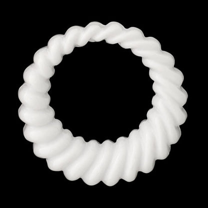 アクリル ドイツ製 リング ツイスト　ホワイト