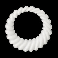 アクリル ドイツ製 リング ツイスト　ホワイト