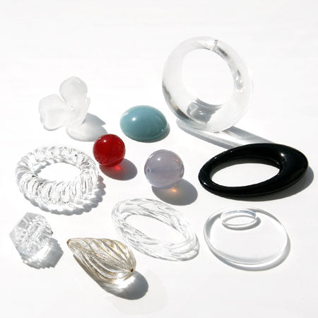 Acrylic Germany Ring Oval 2: Crystal Matte