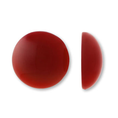 Acrylic German Cabochon Round 1 Cherry Red