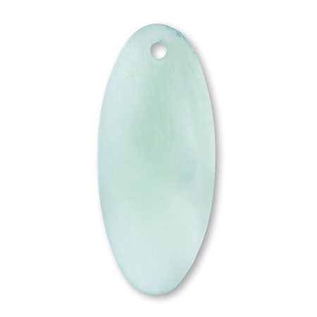 Shell parts oval 1 hole green [outlet]