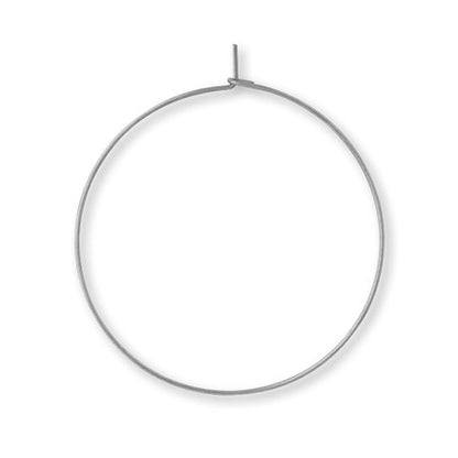 Stainless steel earrings wire hoop fabric