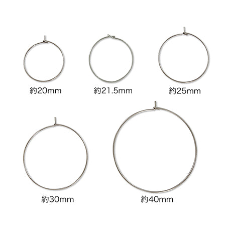 Stainless steel earrings wire hoop fabric