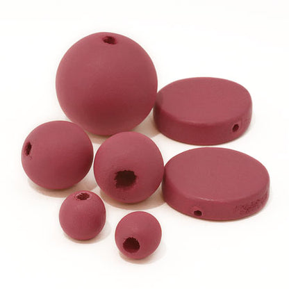 Wood parts round pink [outlet]