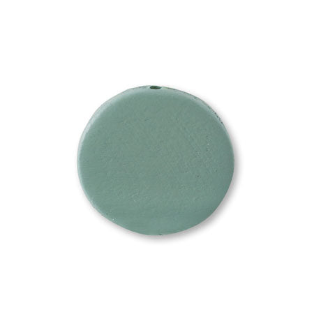 Wood parts flat round A blue green [outlet]