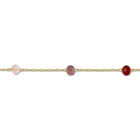 Beads chain red gradation