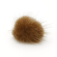 Mink ball can (closed mouth) Pale brown [Outlet]