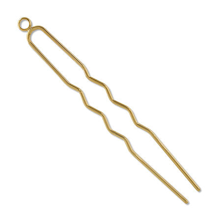 Hair fittings hairpin with 1 ring No.2 Gold