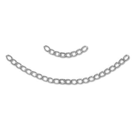 Metal chain parts curve IR180A Rosium color [Outlet]
