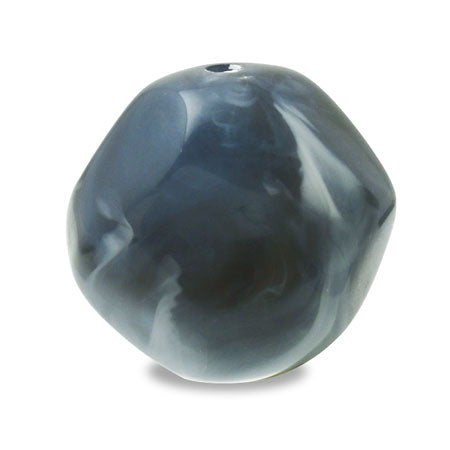Acrylic German round faceted Prussian blue