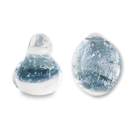 Teardrop beads icy blue