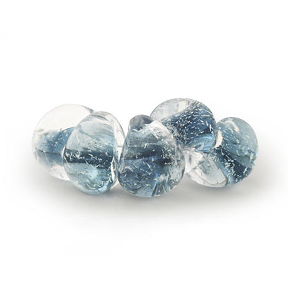 Teardrop beads icy blue