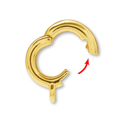 Opening/closing Vatican with round ring, gold
