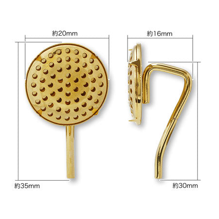 Pony Hook Shower Gold