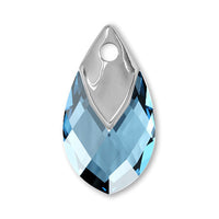 Kiwa Crystal #6565 Aquamarine/Lt. chrome