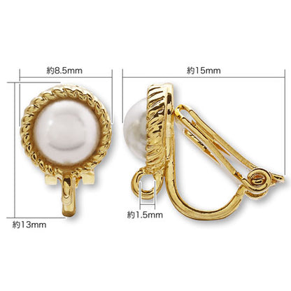 Earrings with twist frame gold
