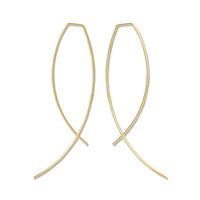 Earrings wire jujube deformation gold