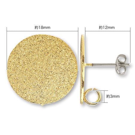 Stainless steel earrings stardust with plate lining rhodium color