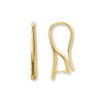 Design hook earrings with Vatican gold