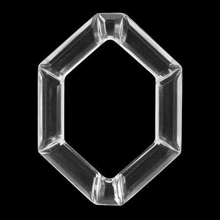 Acrylic German Ring Hexagon Crystal